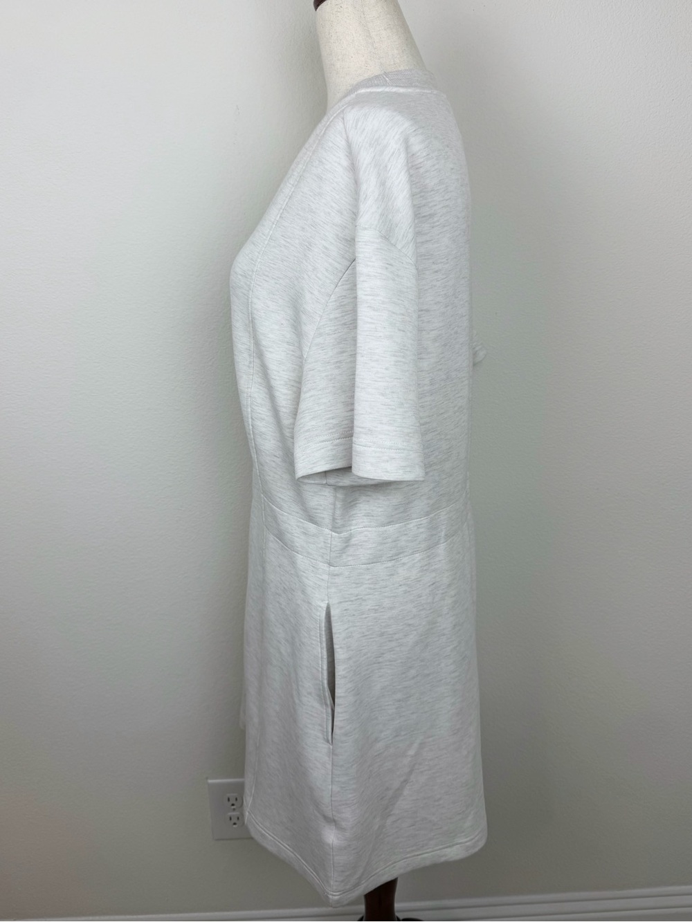 Varley Maple Dress 2.0 Doublesoft Casual Drawstring Knit T-Shirt Dress - Picture 12 of 15